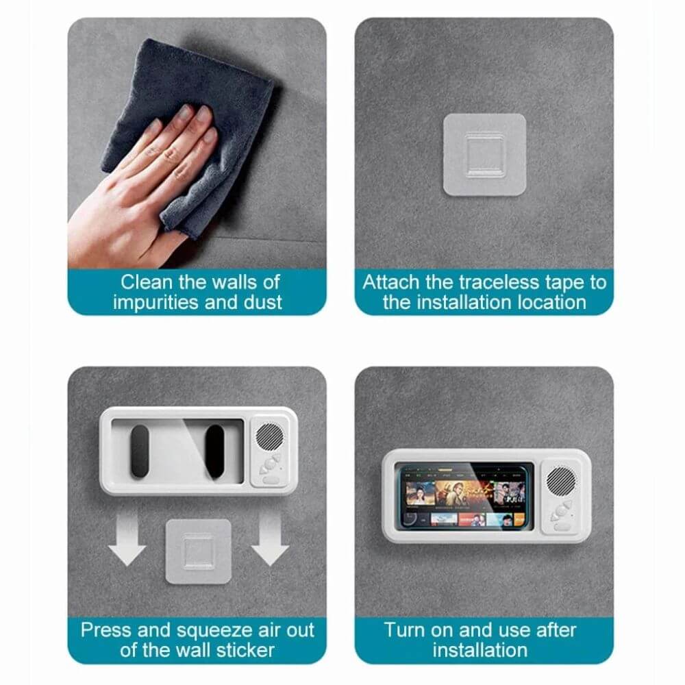 Bluetooth Shower Phone Holder