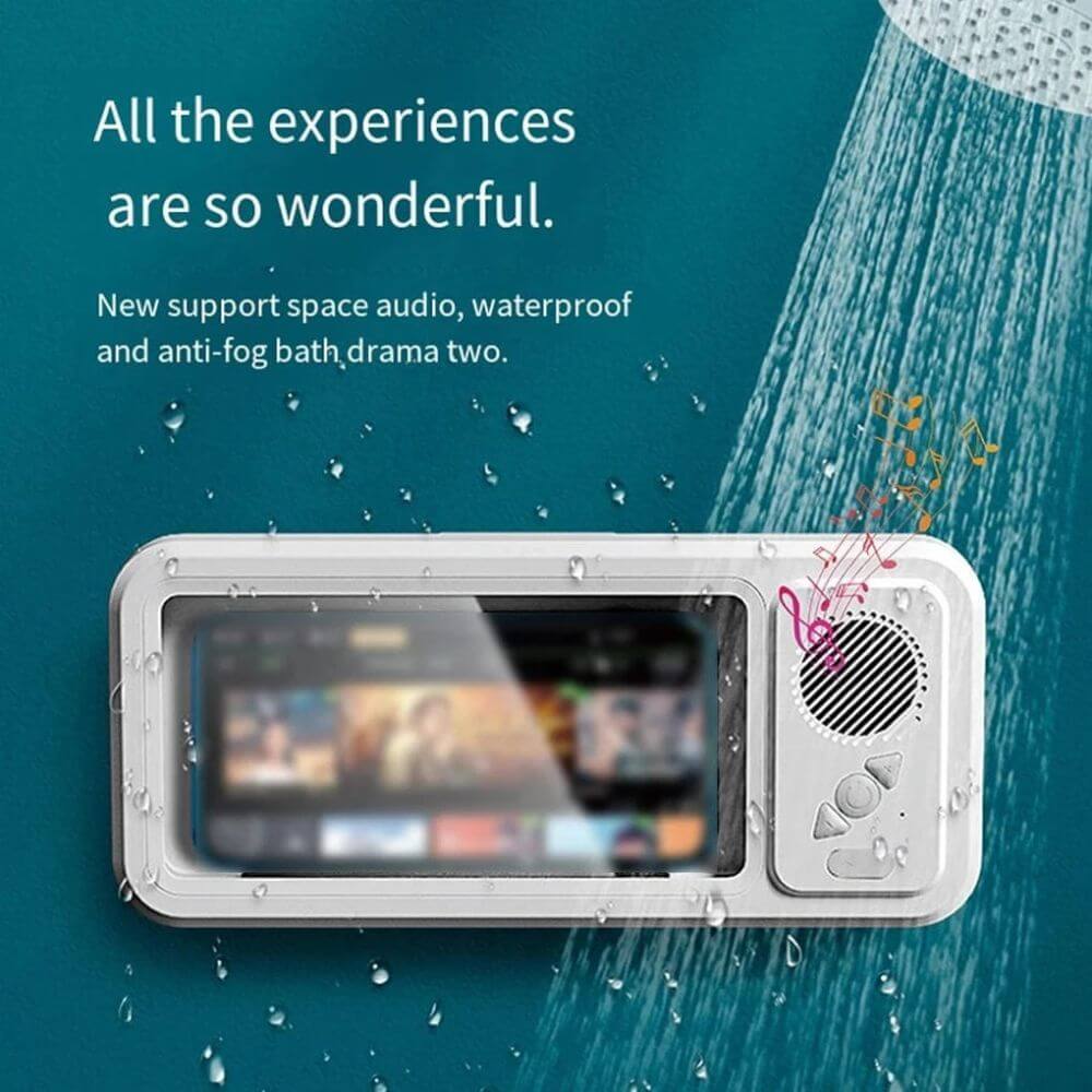 Bluetooth Shower Phone Holder