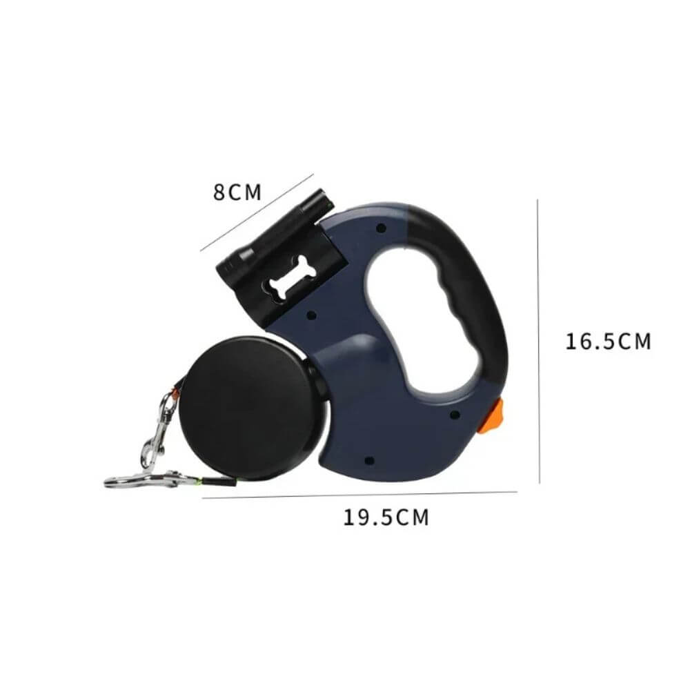 Dual Retractable Dog Leash with LED light