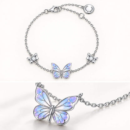 Luminous Dream Blue Butterfly Bracelet