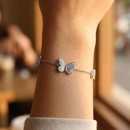 Luminous Dream Blue Butterfly Bracelet